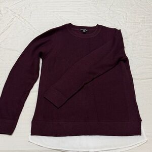 Women’s Burgundy Sweater with panel.